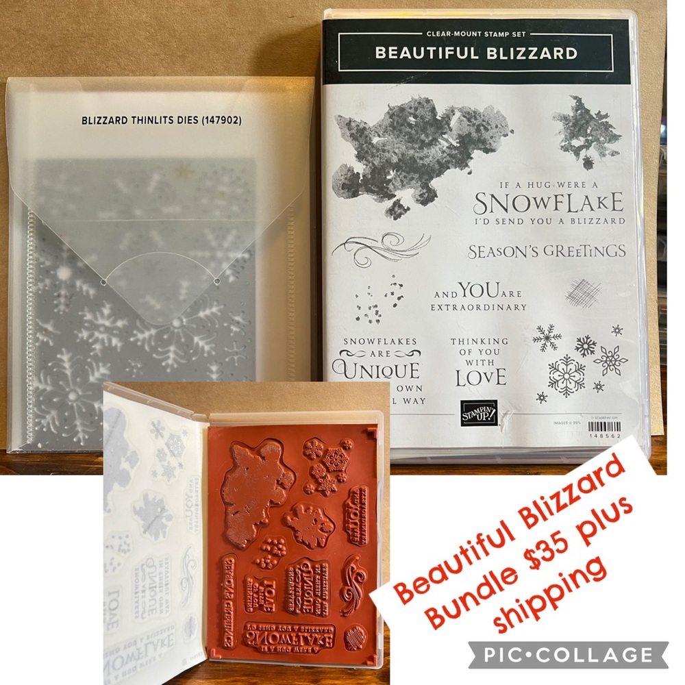 Beautiful Blizzard Stamp and Die Set